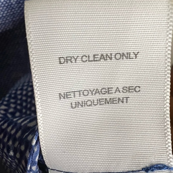 Joie 100% Silk Flowy Poet Popover Top Blue and White Size XS - Picture 6 of 6